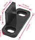Black Sliding Barn Door Floor Guides, Plastic Bypass Door Guide Hardware, 8-Pack