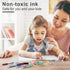 Volcanics Dry Erase Markers - Low Odor Fine Whiteboard Markers, Thin Box of 12, 10 Colors