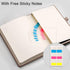 EMSHOI Graph Paper Notebook - 256 Pages, A5 Graph Notebook, Hard Cover, 120gsm Thick Paper, 5.75" x 8.38"-Khaki