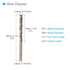 Twist Drill Bits, 4.6mm Drilling Diameter, Titanium Coated High Speed Steel 6542, 2-Pieces for Stainless Steel