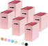 Oterri File Organizer, Small Collapsible Cardboard File Box, Portable Hanging Organizer for Letter Size, 6 Packs