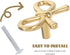 VALICLUD Brass Bowknot Cabinet Drawer Handle Vintage Small Bow Shape Furniture Hardware Pull for Dresser Shoe Cabinet