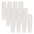Helunsi 4 inch Chandelier Candle Sleeves, 12 Pack White Plastic Candle Light Socket