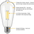 Bulbs, 3V 2W 3000K E26 Bulb 2 Pack LED Light Low Voltage DC, Warm White Base for Solar Barn Lights Wall Sconce Outdoor