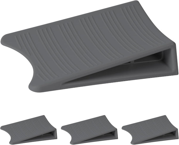 Original Patented Door Stoppers, Optish Non Slip Rubber Door Stop Wedge for Carpet, Hardwood, and Tile