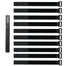 Adjustable and Reusable Hook and Loop Cinch Straps - 10 Pack (12" x 0.8", Black)