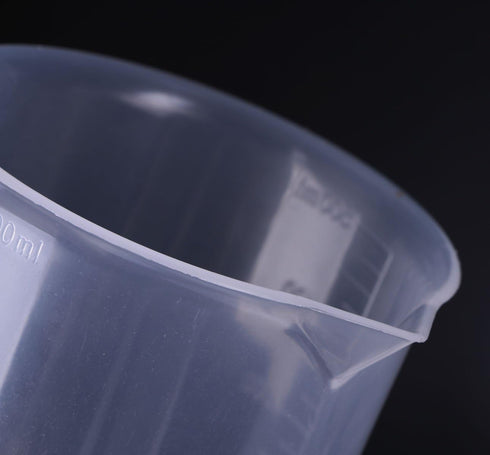 Shapenty Clear Plastic Graduated Measuring Beaker Set - 5 Sizes (50ml, 100ml, 250ml, 500ml, 1000ml), 5PCS