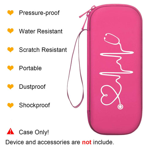 3M BOVKE Travel Carrying Case Compatible with Littmann Classic III,MDF Acoustica Deluxe Stethoscopes - Extra Room