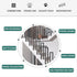 PAUANI Poles(U,35cm) Metal Wall Mount Stair Railing, U/M-Shaped Non-Slip Stair Handrail, Elderly Children's Safety