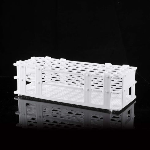 Eowpower Plastic Lab Test Tube Rack Storage Stand Holder Detachable for 16mm Test Tubes, 60 Holes Pack of 1