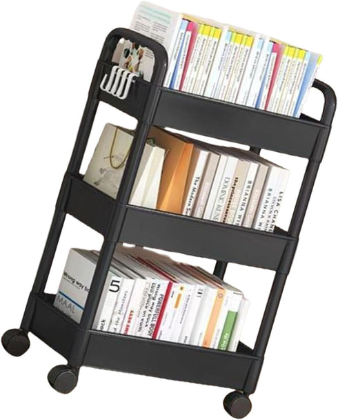 apcans 3 Layer Rolling Storage Cart Organizers for Kitchen Bathroom Shelving Unit with Wheels Mobile Storage Rack