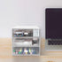 Desk Organizer with Drawer, Plastic Storage Box for Office Stationery Supplies, Desktop Organizer for School Home (3