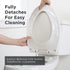 GC550130 Gerber Soft-Close Elongated Toilet Seat with Two Button Quick-Release, Top-Mount Installation, Non-Slip