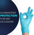Circlecare Powder-Free Nitrile Disposable Exam Gloves, Industrial Medical, Latex Free, Pack of 100, Blue, Medium