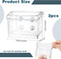 Jetec 1 4.25 1.46 2.87 Inch Pcs Magnetic Outdoor Business Card Holder, Acrylic Vehicle Clear Business Card Holder Mount