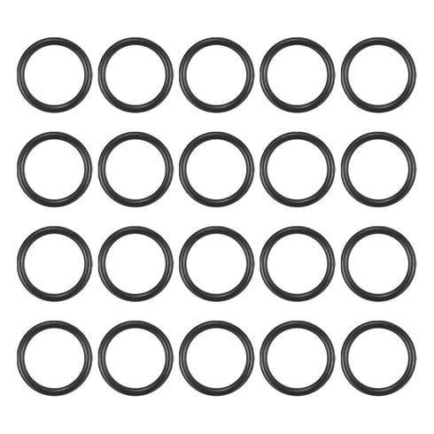 MECCANIXITY Nitrile Rubber O Ring, 0.51" OD 0.39" ID 0.06" Width NBR Sealing Gasket Washer for Faucet Plumbing (20)