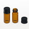 ALWSCI 5 ML Glass Vials - 100 Pack, 18x40 mm Amber Liquid Sampling Bottles, Leak-Proof with Black Screw Cap