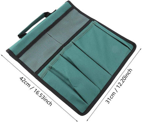 TOPINCN Garden Tool Pouch Foldable Portable Garden Kneeler Bench Kneeling Tool Bag Functional Storage Organizer