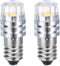 MECCANIXITY 3V/0.12A E10 Mini LED Light Bulbs, 2Pcs Miniature Screw Bulbs for Scientific Experiment Lighting