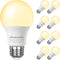 DEWENWILS 8-Pack A19 LED Light Bulb, 760LM, 3000K Soft Warm Light, Energy Saving 9W, E26 Base, Non Dimmable