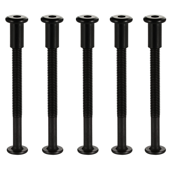 MewuDecor M6 x 70mm Socket Cap Furniture Bolts with Barrel Nuts for Furniture