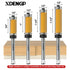 4 Set 1/4 Inch 1/2 Inch 3/4", 1", 1-1/4", 1-1/2" Inch PCS Top and Bottom Bearing Flush Trim Router Bits Shank, Cutting