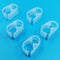 Adjustable Tube Clamps (0.118-0.236 Inch Tube; Laboratory Pinch Valve Flow Control Hose Clamp; 5pc Pack; White)
