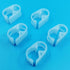 Adjustable Tube Clamps (0.118-0.236 Inch Tube; Laboratory Pinch Valve Flow Control Hose Clamp; 5pc Pack; White)