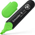 Schneider Job Highlighter, Chisel Tip, 1 + 5 mm, Black Barrel, Green Ink, Box of 10