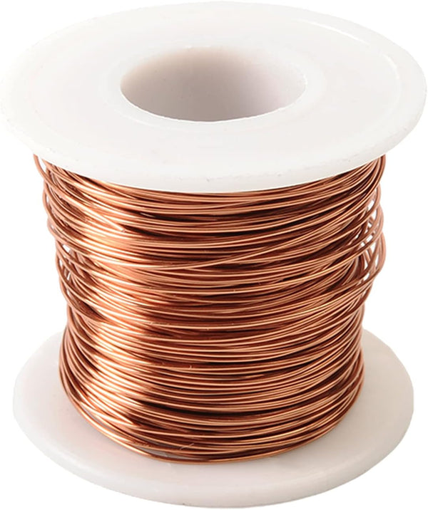 Fielect 0.55mm Dia Enameled Copper Magnet Wire (24 AWG) 164Ft Length for Transformers