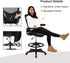 PayLessHere Drafting Chair Ergonomic Tall Office Chair Standing Desk Chair with Flip Up Arms Foot Rest Back Support