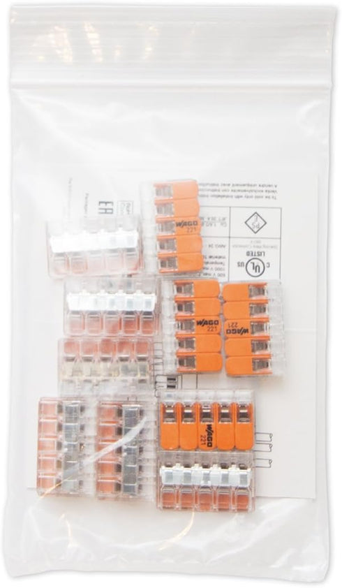 WAGO 221-415 Lever-Nuts 5 Conductor Compact Connectors - 10 PK