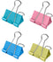 Medium Binder Clips - 1.25 Inch Length - Colorful - Pack of 40 for Office