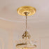 12.20 Inch Round Ceiling Medallion Pu Decorative Ceiling Plate for Home Lighting Medallions Fan Light Fixture Trim