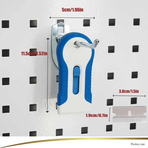 EHDIS Ceramic Scraper for Car Sticker Remover, Glass Stove Top, Includes 10pcs Stainless Steel Razor Blades