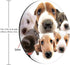 Round Mouse Pad with Dog Design, Customized Non-Slip Rubber Gaming Mouse Pad for Office Work