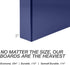 Samsill Durable 3 Inch Binder, Made in the USA, D Ring Binder, Customizable Clear View, Blue, 4 Pack