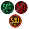 3pcs Digital Display AC Voltage Indicator, 22mm Round Head LED Voltage Tester, AC50~500V Voltmeter Monitor in Green,