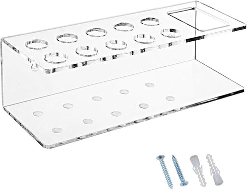 MHADBKH Acrylic Wall Dry Wipe Marker Holder Wall Mounted Pen Bracket Office Accessories Storage Rack Stylish Stationery