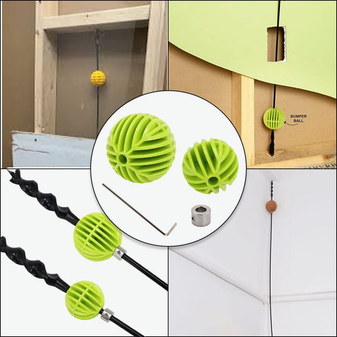 Flex Shank Installer Drill Bit Guide Tools/Cable Bit Bumper Balls for 1/4" Shank Drill Guide Kit