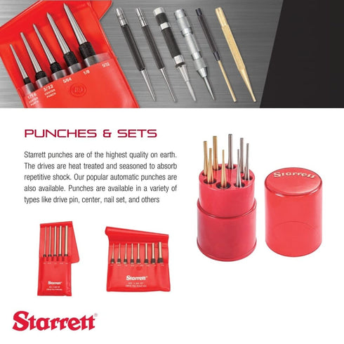 Point for Automatic Center Punch Starrett - Heavy Duty, Ideal for Professionals and DIY Home Improvement