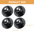 4pcs 45x45mm 360-degree NUOBESTY Self Adhesive Swivel Mini Caster Wheels, Rotation General Purpose Appliance Wheels