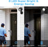 6 1000LM IP65 6000K ASOFTY Wireless Battery Operated Motion Sensor Outdoor Light, LED LED Spotlights with Remote
