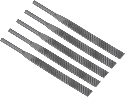 Pneumatic Air Metal File Set, 0.2" Shank Diameter, 5" Total Length, Coarse Tooth Polishing Rasps for Metal