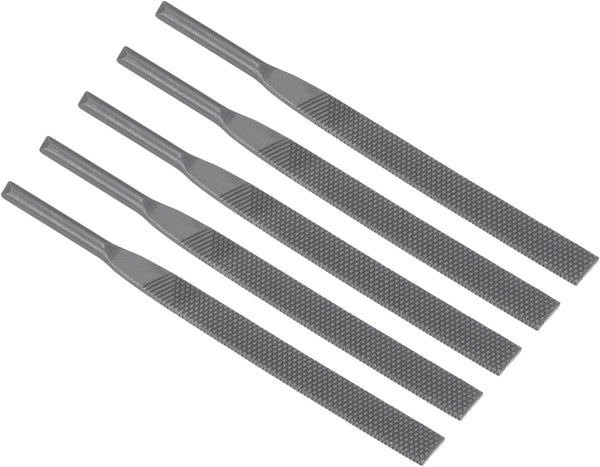Pneumatic Air Metal File Set, 0.2" Shank Diameter, 5" Total Length, Coarse Tooth Polishing Rasps for Metal