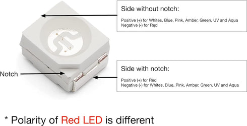 Oznium 20 Pieces of PLCC-2 Surface Mount LEDs, 3528 Size SMD SMT LED - Cool White