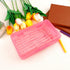 Large Capacity Clear Pencil Box, 1 Pack Hard Pencil Case with Snap-tight Lid for Office Supplies, Pink