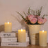 3 Pack NURADA Outdoor Flameless Candles with Remote Timer - Waterproof Realistic Flickering LED Pillar Electric Battery