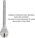 Tnfeeon Stainless Steel Thermowell, 6.7in Length for Temperature Sensors Fitting Accessories