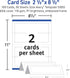 Avery Printable Tent Cards with Sure Feed Technology, 2-1/2" x 8-1/2", Matte White, 100 Blank Place Cards